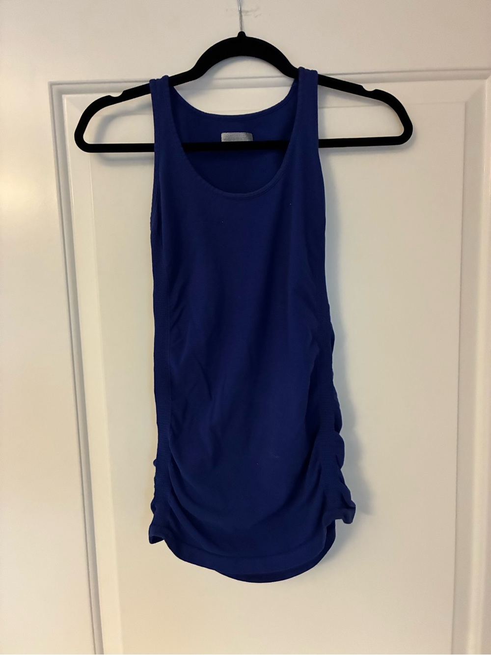 Athleta Maternity x2 Blue and Black Scoop Neck Tank